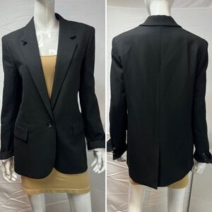 Wilfred Women’s Small Black Crepe Blazer Jacket